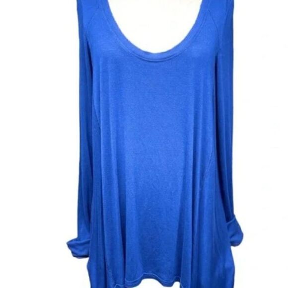 Free People Cobalt Blue Malibu Tunic - Picture 2 of 6